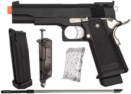 Golden Eagle Steel/Metal Airsoft Hand Gun Hi-Capa 1911 Airsoft Pistol with 6mm BBS and Speed Loader