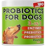 Probiotics for Dogs - 180 Advanced Allergy Relief Dog Probiotics Chews + Digestive Enzymes - Relieves Diarrhea, Gas, Constipation - Improve Digestion, Immunity, Hot Spots - Made in USA