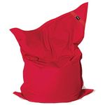 Norka Living Extra Large Bean Bag Chair Red (Filled) for Indoor and Outdoor use in a Easy to Clean PVC Fabric, Ideal for Teens, Kids and Adults