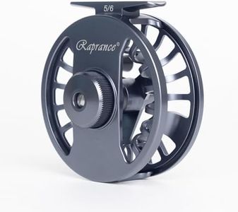 Raprance Fly Fishing Reel 5/6wt - CNC Aluminum Alloy, Ultra-Light, Instant Spool Change Side Button, for Freshwater/Saltwater (Matte Gunmetal Gray)