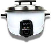 Maya Range Commercial Electric Rice Cooker & Steamer - 10L (56 Cups) Keep Warm Function, Removable Non stick Bowl, Stainless Steel Lid, Easy To Clean, Measuring Cup & Spoon 3500W