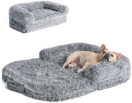 EHEYCIGA Foldable XL Dog Bed, Faux 