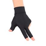 Billiards Glove 2 PCS Snooker Shooter Cue Pool Gloves Left Hand Open 3 Finger Spandex Glove