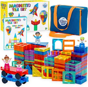 Science Kidz Magnetic Tiles Set – 100 Piece Educational Building Blocks