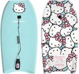 Hello Kitty 36in Bodyboard by Wavestorm | Graphic top Deck with high Density Slick Bottom | Foam Construction with Accessories | Includes Basic Leash