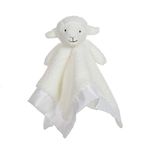 Apricot Lamb Stuffed Animals Soft Security Blanket White Lamb Infant Nursery Character Blanket Luxury Snuggler Plush Lovey for Newborn Baby Doll Blanket(White Lamb, 14 Inches)