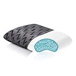 MALOUF Z Shredded Cooling Gel Memory Foam Pillow by with Soft Rayon from Bamboo Cover, Travel Size