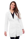 Adar Universal Lab Coats for Women - Belted 33" Lab Coat - 2817 - White - M