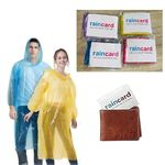 Unisex Disposable Rain Card for Emergency Use Waterproof with Smallest Pocket Size| Easy to Carry & and Reusable 2 3 time wear Thin Plastic Multi Color Free Size (10 pc)|Disposable-Rain-Card-026