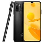 Ulefone NOTE 12P Mobile Phone Unlocked, 7700mAh Massive Battery DUAL SIM-Free Smartphone 4G, 6.82'' HD+ screen, 4GB + 64GB, 3-Card Slot Design, Android 11, 13MP Triple Camera, GPS Face Unlock Black