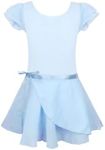 EQSJIU Girls Ballet Leotard With Skirt Blue Tutu 3t 4t Toddler Girl 3-4t Bodysuits Outfits Dance Kids Costume