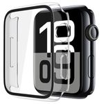 Misxi 2-Pack Hard PC Protective Case with Tempered Glass Screen Protector for Apple Watch Series 10 (2024) 42mm, Ultra-Thin Anti-Fall Scratch-Resistant Cover Protection for iWatch, Matte Transparent