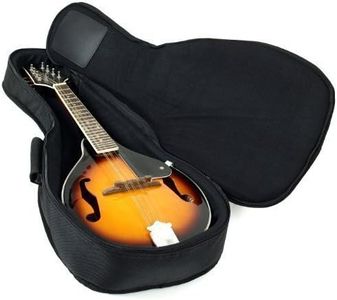 Hola! Heavy Duty A & F Style Mandolin Gig Bag (Soft Case) with 15mm Padding, Black