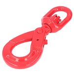 Self Locking Crane Hook G80 Forged Steel Safety Rotating Hooks for Ships Automobiles(1.12T),