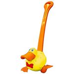 Waddles The Waddle Duck - Baby to Toddler Push Toy with Quacking Sounds and Waddling Action, Walking Toy for 1-3 Year Olds, Great for 1 Year Old Learning to Walk - Yellow