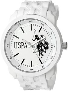 Accutime U.S. Polo Assn. Sport Men's USP9035 Analog Display Analog Quartz White Watch