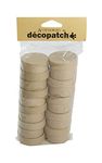 Décopatch - Ref EV009O - Small Circular Boxes (Pack of 10) - Papier Maché Object to Decorate - 5 x 5 x 3cm - Decorate with Décopatch Papers & PaperPatch Glue, Glitter, Paints