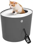 IRIS USA Cat Litter Box, Large Top 