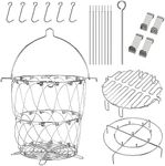 BBQ Future Turkey Fryer Parts Kit with Better Basket for Char-Broil The Big Easy Accessories with Big Easy Oil-Less Grills, Turkey Fryer Accessories Kit