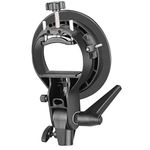 Neewer S-Type Bracket Holder with Bowens Mount for Speedlite Flash Snoot Softbox Beauty Dish Reflector Umbrella