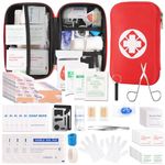 314 Survival Gear and Equipment First Aid Kit Med Supplies for Vehicles Travel Car Camping Hiking