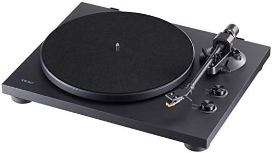 Teac TN-180BT-B 3-Speed Analog Turntable with Phono EQ and Bluetooth (Black)