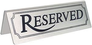 10 Stainless Steel Reserved Table S