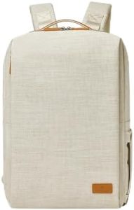 Nordace Siena Pro 17 Smart Backpack with USB Port - 17" Laptop Backpack, 26L Daily Backpack for Travel, Everyday, or Work, Beige, Normal, Daypack Backpacks