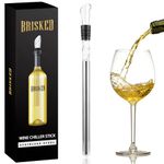 Wine Chiller Stick, Stainless Steel Wine Bottle Cooler with Aerator and Pourer