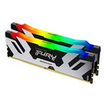 Kingston Fury Renegade RGB XMP 96GB 6000MT/s DDR5 CL32 DIMM Desktop Gaming Memory (Kit of 2) - KF560C32RSAK2-96