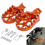 JFG RACING Motorcycle Foot pegs Dirt Bike Footpegs For CRF50 CRF70 CRF110 XR50 XR70 XR110 Pit Bike Chinese Stomp Demon X WPB Orion M2R Lucky MX Thumpstar Piranha Tao Tao KAYO - Orange