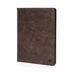 Porter Riley - Leather Case for iPad Air 6th, 5th & 4th Generation 10.9" 2022/20 Release. Premium Genuine Leather Stand/Cover/Flip Case (Chocolate Brown)