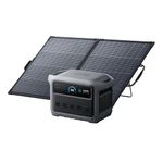 Anker SOLIX C1000 Gen 2 Portable Power Station with 200W Solar Panel, 2,000W (Peak 3,000W) Solar Generator, Full Charge in 49 Min, 1,024Wh LiFePO4 Battery for Home Backup, Power Outages, and Camping
