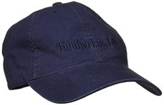 Timberland Men's Southport Beach Cotton Canvas Cap with Self Backstrap and Metal Closure, Peacoat, One Size