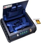 Viking Security Safe VS-37PZ Two Gun Safe with FBI Certified Fingerprint Safe Biometric Safe Sensor & Keypad 2 Handgun Capacity Pistol Safe