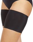 Bandelettes Original Patented Elastic Anti-Chafing Thigh Bands *Prevent Thigh Chafing* - Black Unisex 5.5" Size C