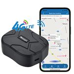 Zeerkeer 4G LTE GPS Tracker, GPS Tracker Car 10000 mAh 80 Days Standby Strong Magnet Waterproof Tracker Anti Lost Real Time Tracking GPS Locator Device for Vehicle Car Boat Truck with Free APP