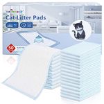 Cat Pad Refills Compatible with Tidy Cats Breeze Litter System, 16.9" X 11.4" Pee Pads for Cats Super Absorbent Odor Control Light Scent Cat Pads 50 Count