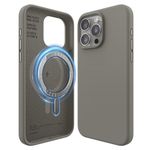 elago Magnetic Silicone Case Compatible with iPhone 15 Pro Max Case, Compatible with MagSafe All Accessories, Built-in Magnets, Premium Silicone, Full Body Protection [5 Layer Structure] (Medium Grey)