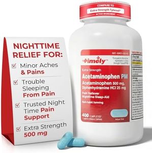 TIME-CAP LABS, INC. Timely Acetaminophen PM - Extra Strength PM - 400 Count - Compared to Tylenol PM Extra Strength - Pain Relief PM for a Good Night Sleep - Made in USA