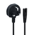 Mcbazel 3M UK Power Cable (IEC320C7 to BS 1363) C7 Figure 8 Power Lead,PS4 Power Cable,Kettle Lead/Power Cord compatible with Samsung LG Philips Toshiba TV/Printer/PS4/PS3/PS5