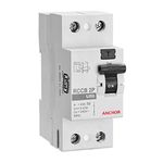 Anchor by Panasonic UNO Series RCCB 25 AMP 100mA Four Pole Residual Current Circuit Breaker (White, 98202-2)