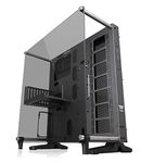 Thermaltake Core P5 Tempered Glass Titanium Edition ATX Vertical GPU Modular Gaming Open Frame Computer Case CA-1E7-00M9WN-00, Black