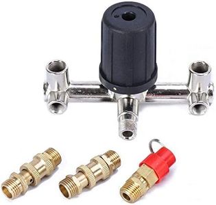 ORAZIO Air Compressor Pressure Switch Double Outlet Tube Air Compressor Switch Pressure Regulator Valve Fit Part with Bracket SP24118001