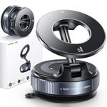 MRGLAS 2026 Upgraded Vacuum Suction Phone Holder for Car, Magsafe Car Phone Holder Mount, [98+LBS Suction & 2800gf Magnetic] 360° Adjustable Shower & Wall Mount, Car Accessories for iPhone 17 Pro Max