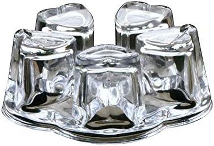 Teapot Warmer Crystal Glass Heart Shape Heating Base Tea Set Accessories