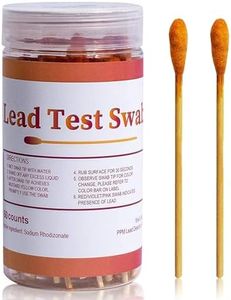 (60 Rapid Home Testing Swabs) Lead Test Swab Kit,30-Second Results. Dip in Water. Home Use for All Surfaces - Painted,Metal, Toys,Dishes, Ceramics,Jewelry,Wood,High-Sensitive, Non-Toxic Test