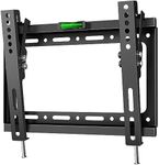 Tilting TV Wall Bracket for 13-42 Inch Screen, Flat TV Bracket for Wall up to 35 kg - Universal TV Wall Bracket Slim max 200x200 VESA Low Profile TV Mount Wall - Small TV Bracket Tilt TME-22B Black