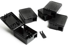 MPC ERADICATE Mouse Control 5 Black Tamper Resistant Bait Box Stations with key - Poison not included - Provides Safety Around Children & Pets when using pasta bait blocks for mice