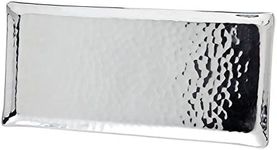 Godinger Hammered Rectangular Tray, 11-Inch by 5-Inch